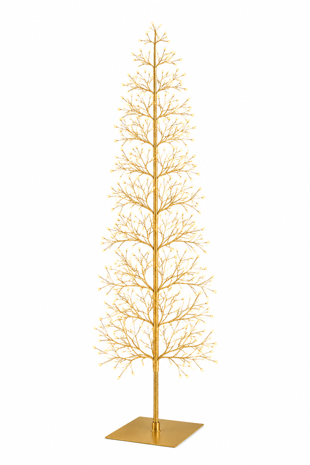 Albero LED Faggio Slim oro H 120 cm EDG Enzo De Gasperi 