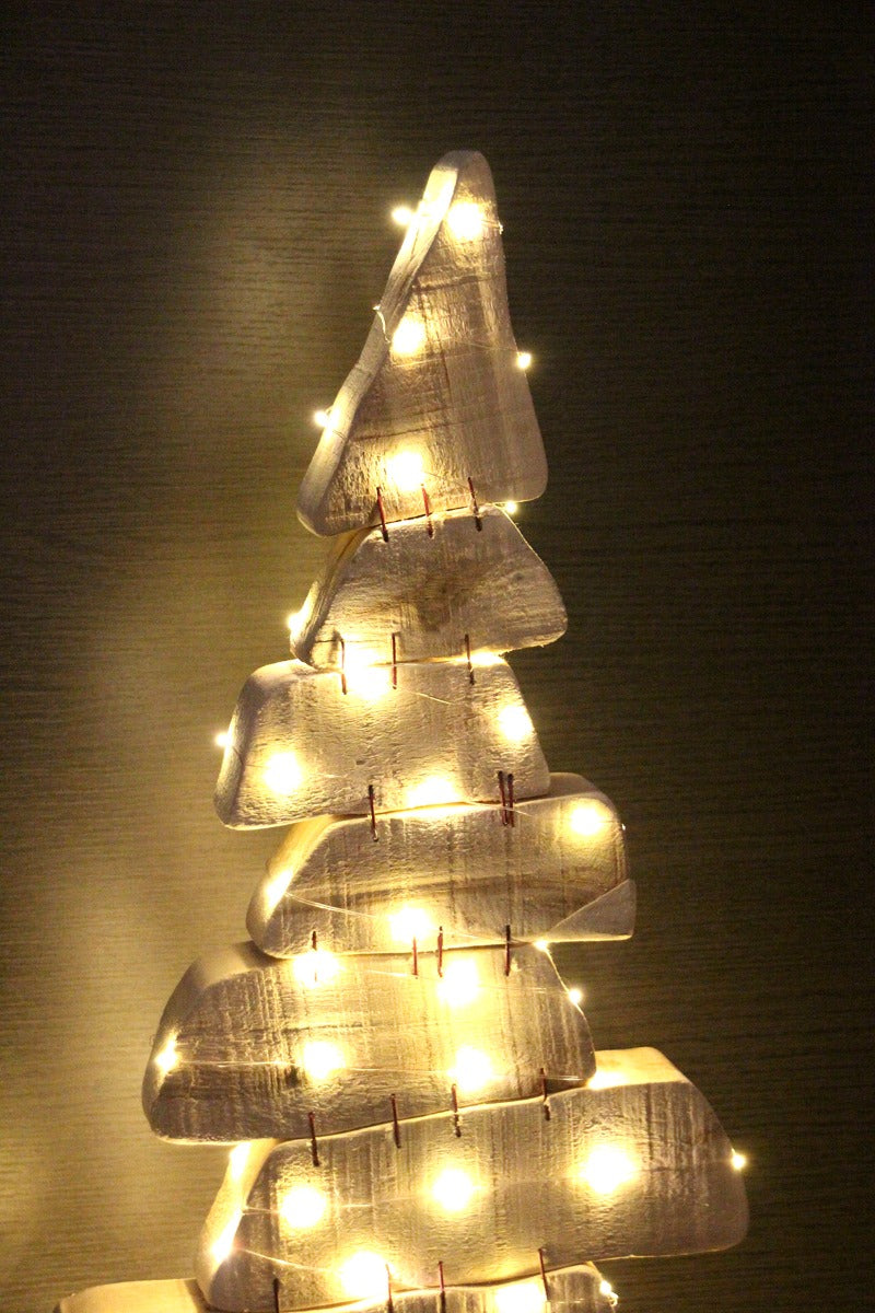 Poplar Albero di Natale in legno naturale  - CONFIG0221