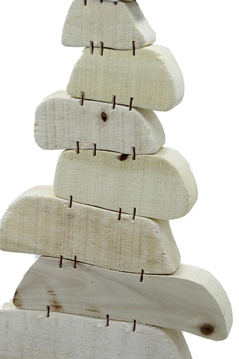 Poplar Albero di Natale in legno naturale  - CONFIG0221