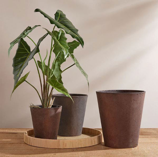 Pianta di Alocasia Artificiale Con Vaso H58 - 232930
