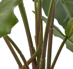 Pianta di Alocasia Artificiale Con Vaso H58 - 232930