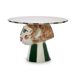 Alzata per Torta Tarte de Bobonne Bianco e Verde L – Marie Michielssen Per Serax