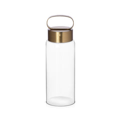 Lampada Ichendorf Andon Wireless &ndash; Vetro Trasparente e Alluminio Oro - 09390013