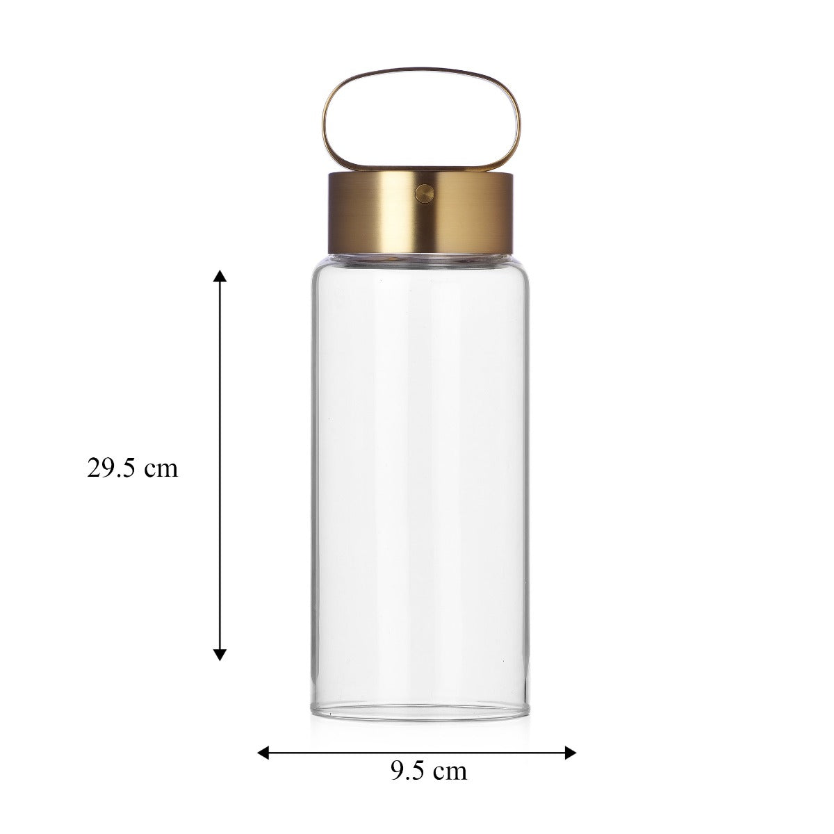 Lampada Ichendorf Andon Wireless &ndash; Vetro Bianco e Alluminio Oro - 09390011