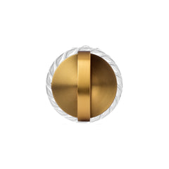 Lampada Ichendorf Andon Wireless &ndash; Vetro Twisted e Alluminio Oro - 09390012