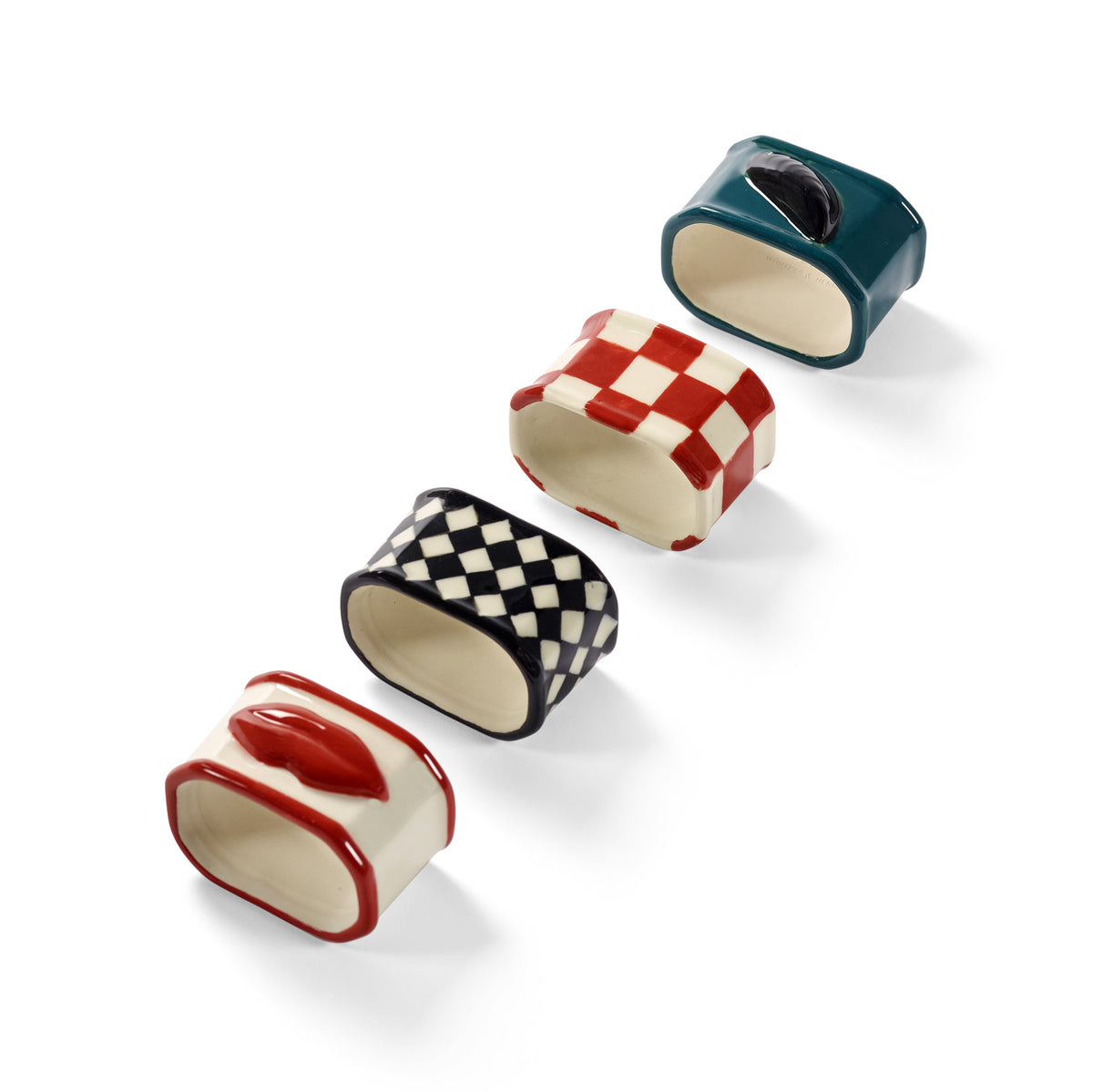 Anelli Porta Tovaglioli Assortiti/4 MIX Les Objets Mouleversants – Wouters & Hendrix per Serax