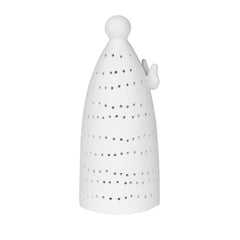 Mini Angelo LED H11,7 In Ceramica Satinata Bianca - 4990766