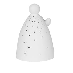 Mini Angelo LED H8,2 In Ceramica Satinata Bianca - 4990765