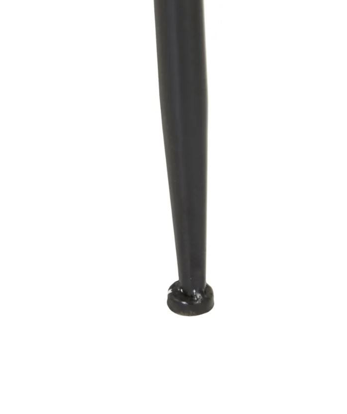 Appendiabiti con Specchio Rettangolare in Metallo Nero L67 X P19 X H166,50 CM - 603129