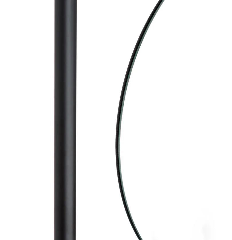 Appendiabiti con Specchio in Metallo Nero L56,90 X P15 X H171,90 CM - 105946