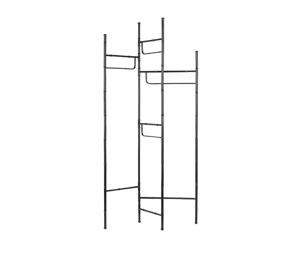 Appendiabiti pieghevole in metallo nero - 740453