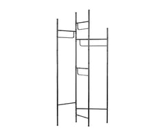 Appendiabiti pieghevole in metallo nero - 740453