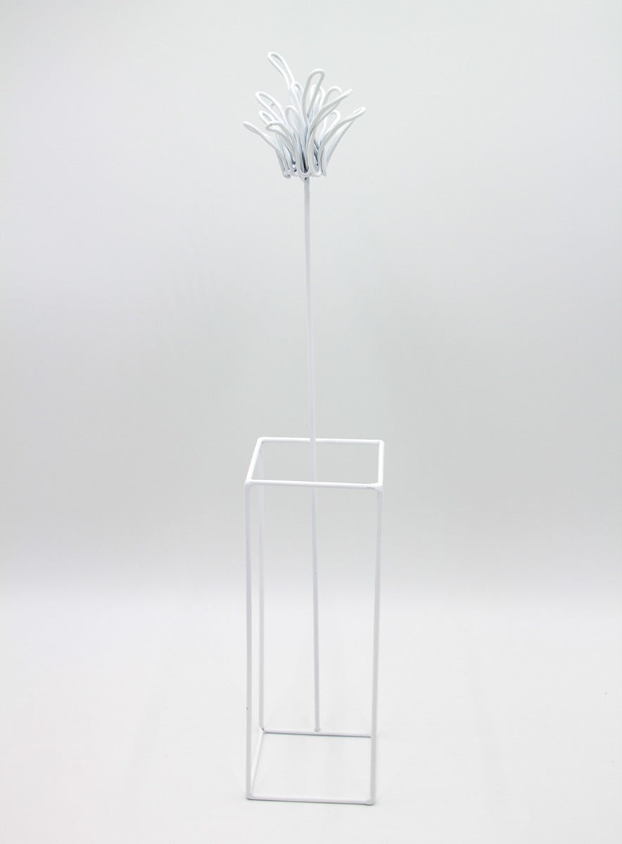 Ciuriddu Alto Bianco Mod.2 : Fiore in metallo design Antonino Sciortino - B7217113-bianco2