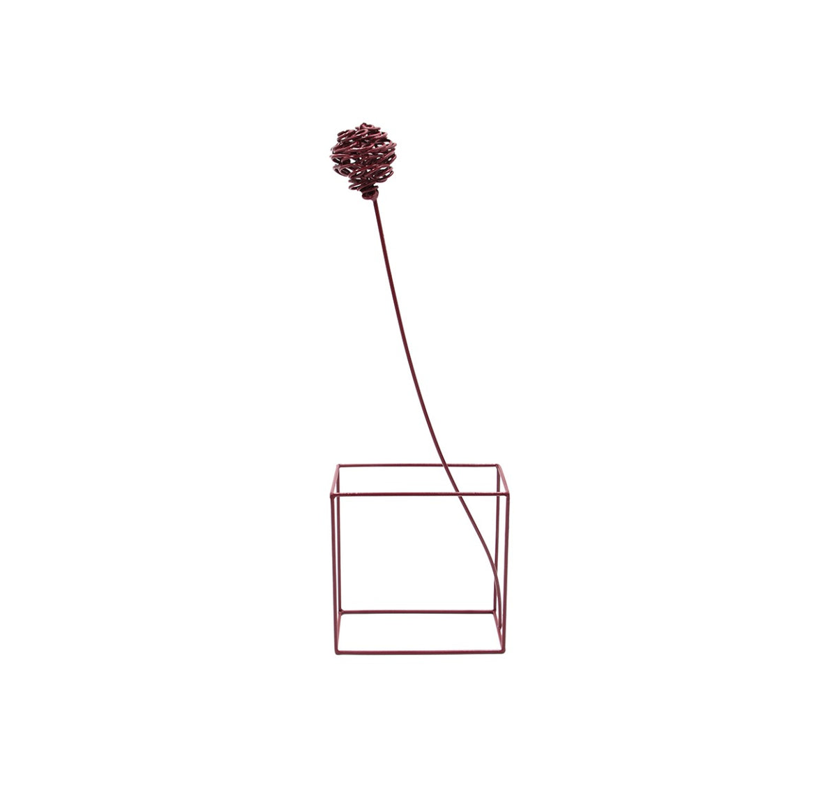Ciuriddu Rettangolare Bordeaux Mod.2 : Fiore in metallo design Antonino Sciortino - B7217114-bordeaux-2