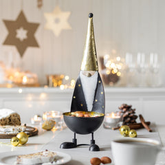 Babbo Natale in metallo con Contenitore - 1236331
