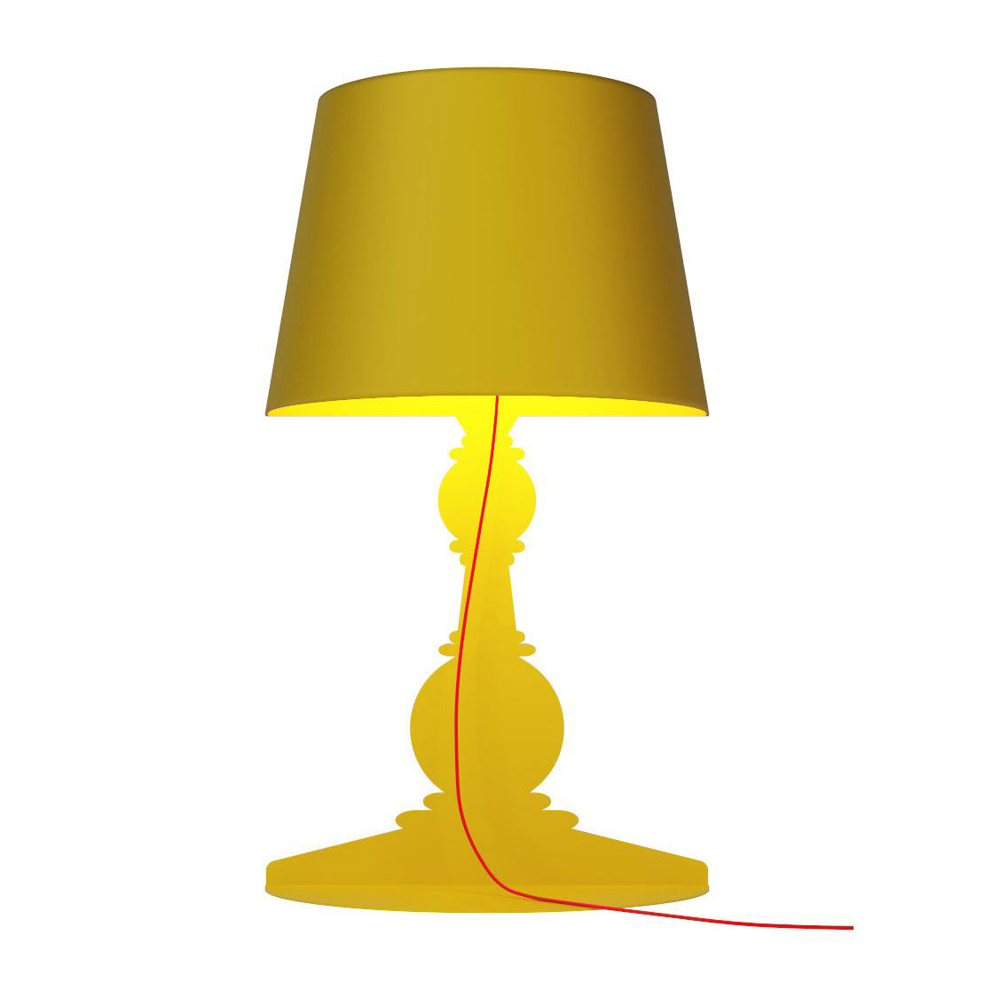 Barock Wall 180° L Yellow Lampada Da Parete Con Ripiano Youmeand | Lampade di Design Made in Italy  - 1000096