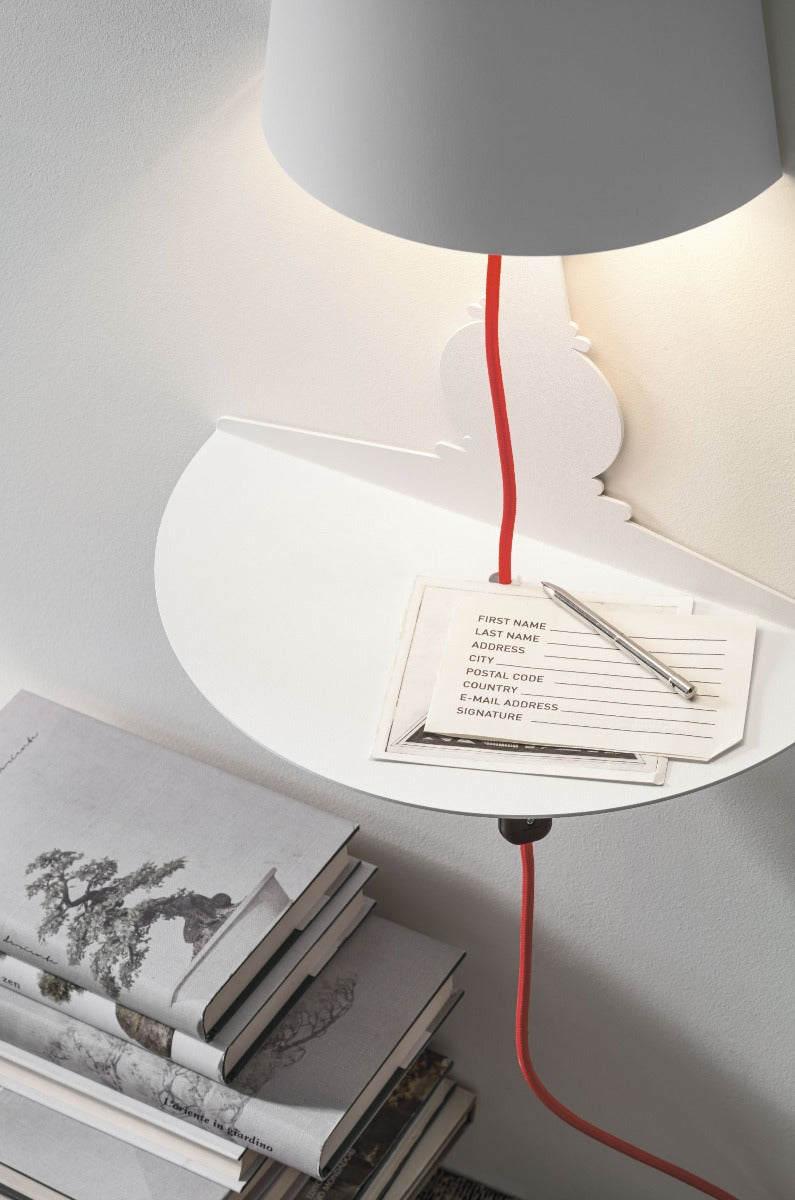 Barock Wall 180° S Lampada Da Parete Con Ripiano Youmeand | Lampade di Design Made in Italy  - CONFIG0445