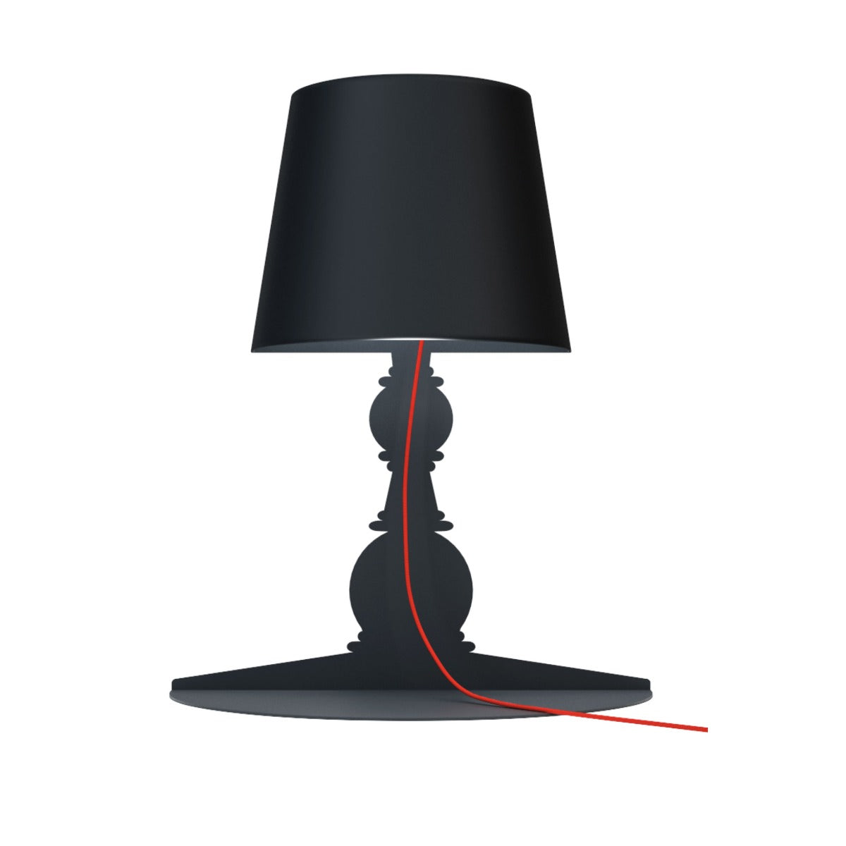 Barock Wall 180° S Black Lampada Da Parete Con Ripiano Youmeand | Lampade di Design Made in Italy  - DW180SB
