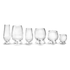 Bicchiere di vetro con treppiedi D8,5 X H9,5 | Bicchieri in vetro particolari - B0817801