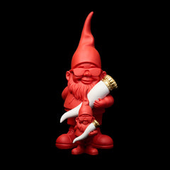 Statuetta In Poliresina Nano Bernardo Lucky Rosso H12 Cm - NANO121093