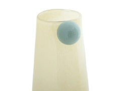Vaso Bolita M Giallo Chiaro con Pallina Grigia | Vasi di Design in Vetro Colorato - PT4153LY