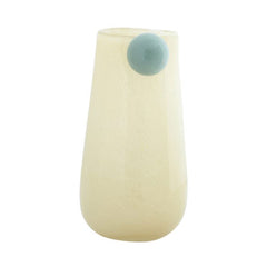 Vaso Bolita M Giallo Chiaro con Pallina Grigia | Vasi di Design in Vetro Colorato - PT4153LY
