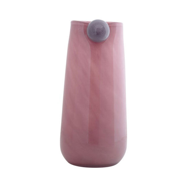 Vaso Bolita L Rosa con Pallina Viola | Vasi di Design in Vetro Colorato - PT4154LP