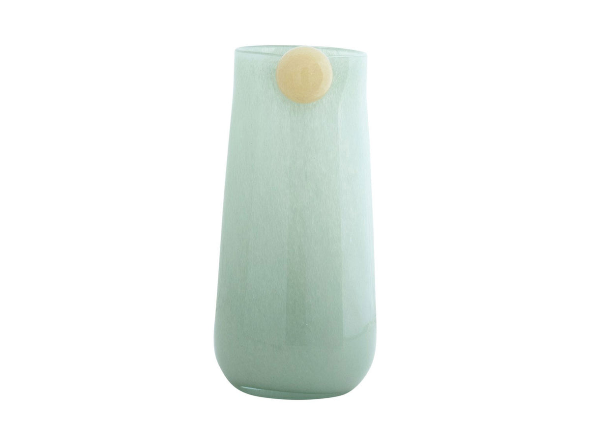 Vaso Bolita L Verde Chiaro con Pallina Grigia | Vasi di Design in Vetro Colorato - PT4154GR