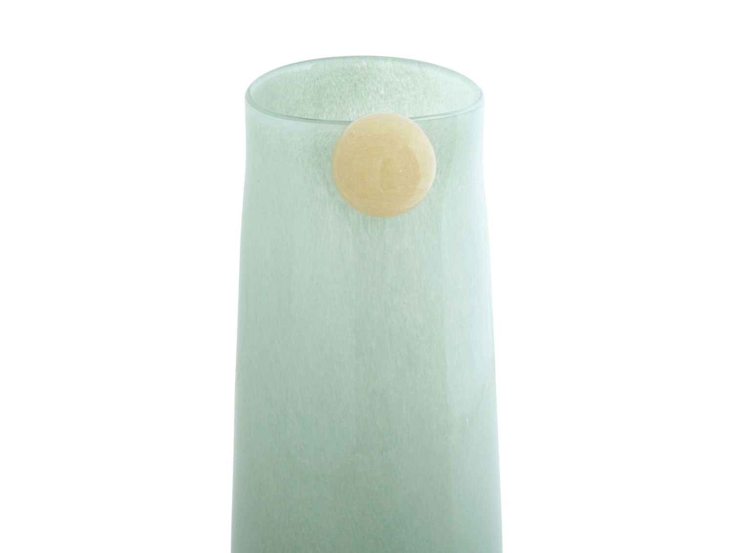 Vaso Bolita L Verde Chiaro con Pallina Grigia | Vasi di Design in Vetro Colorato - PT4154GR