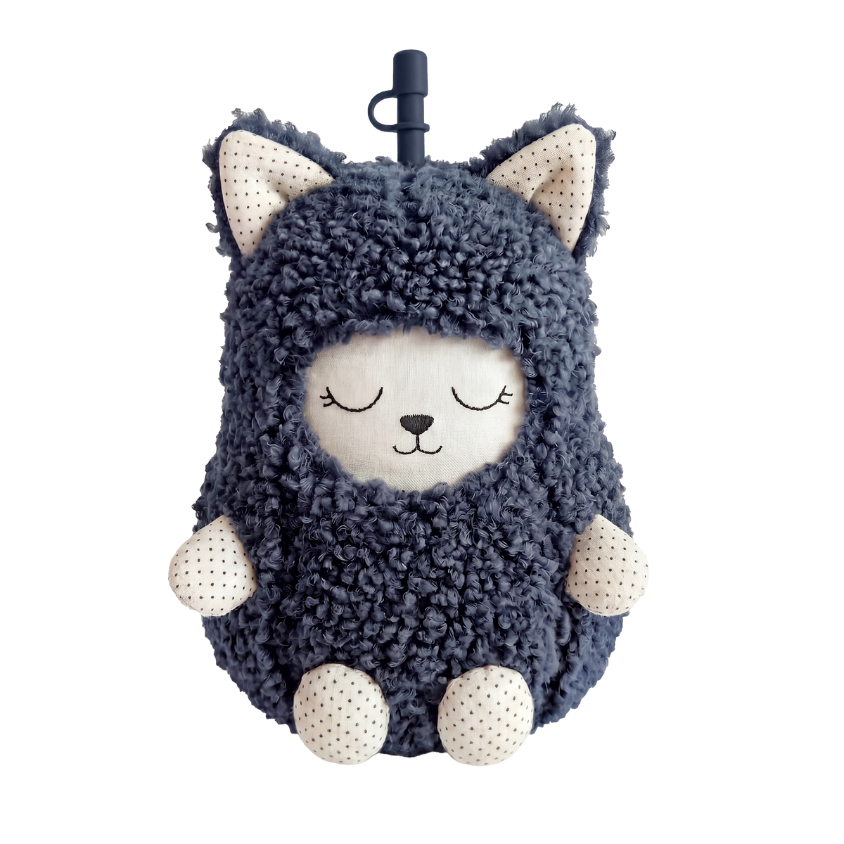 Borraccia termica Asobu Fuzzie Cat 360 ml con rivestimento in peluche