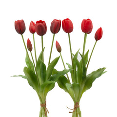 Bouquet tulipani rossi Real Touch H40 | Fiori artificiali di qualit&agrave; - 214959,40