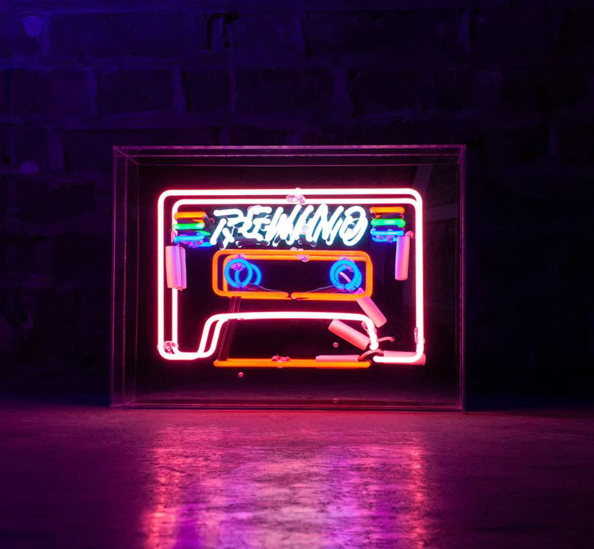 Locomocean | Neon Audiocassetta Rewind L Multicolor - DK-LACBN-CASS