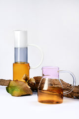 Brocca Bassa Ambra/Rosa Collezione Caipirinha - Ichendorf Milano