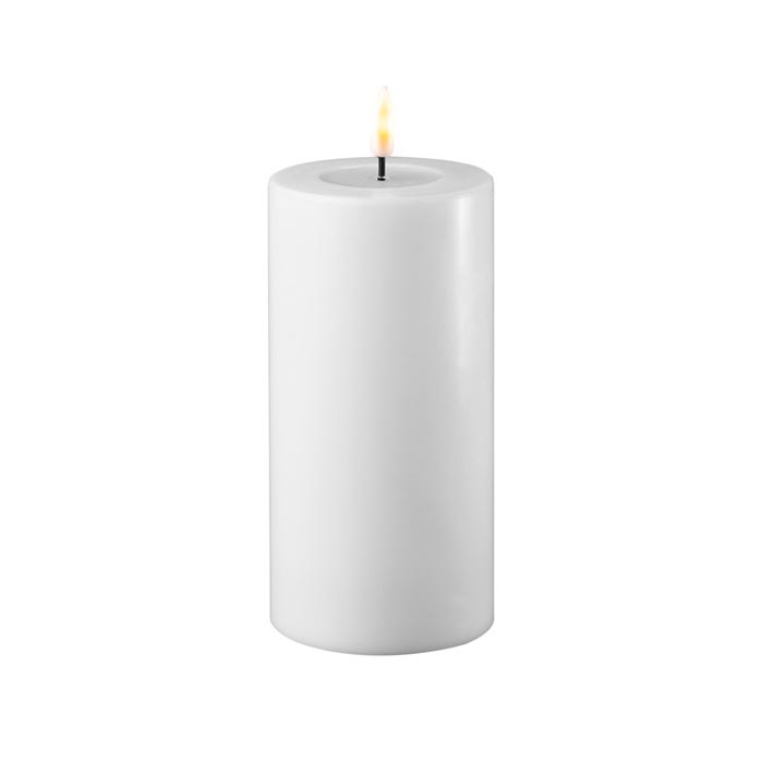 Candela a Led Real indoor Bianca D7,5 X H15 | Candele a Led effetto reale - 0006