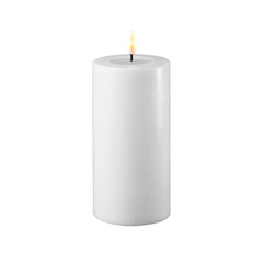 Candela a Led Real indoor Bianca D7,5 X H15 | Candele a Led effetto reale - 0006