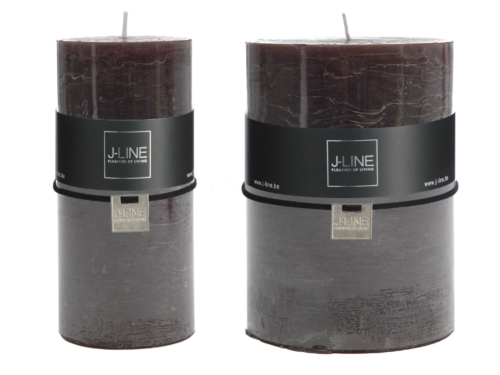 Candele nere cilindriche: candele di cera colorate J Line - CONFIG0022