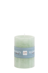 Candela verde menta cilindrica H10: candele di cera colorate J Line - 84900
