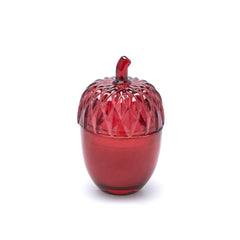 EDG Candela Natalizia in Vetro a Forma di Ghianda Berry Fruit H11,5 D7,5 - 6100166ABEF