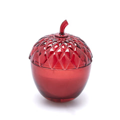 EDG Candela Natalizia in Vetro a Forma di Ghianda Berry Fruit H15 D11 - 6100165ABEF