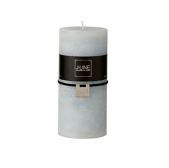 Candela azzurro polvere cilindrica H15: candele di cera colorate J Line - 4237
