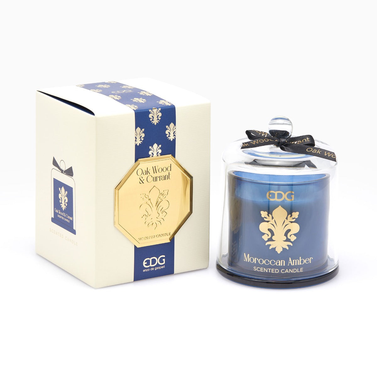 EDG Enzo De Gasperi Candela Con Cupola Goldlily Oak Wood &amp; Currant 15cm - 613798,OB0