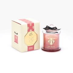 EDG Enzo De Gasperi Candela Con Cupola Goldlily Soft Roses 13cm - 613788,SR0