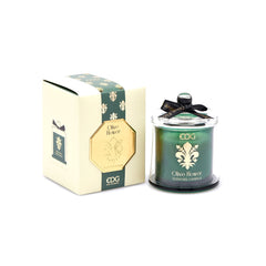 EDG Enzo De Gasperi Candela Con Cupola Goldlily Olive Flower 13cm - 613788,OL0