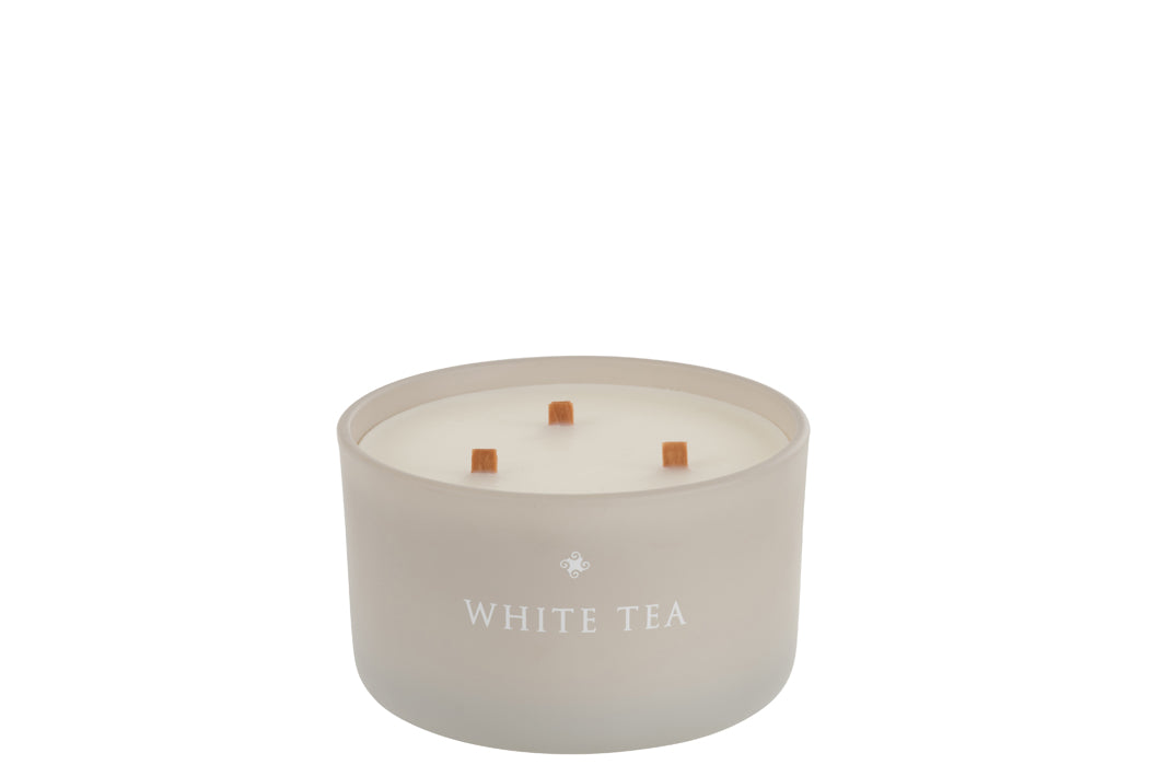 White Tea: candela profumata in vetro J Line - 84850