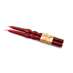 Candela Swirl CF.2PZ Rossa H25 X &Oslash;2,2 | Candele natalizie EDG - 613941,48