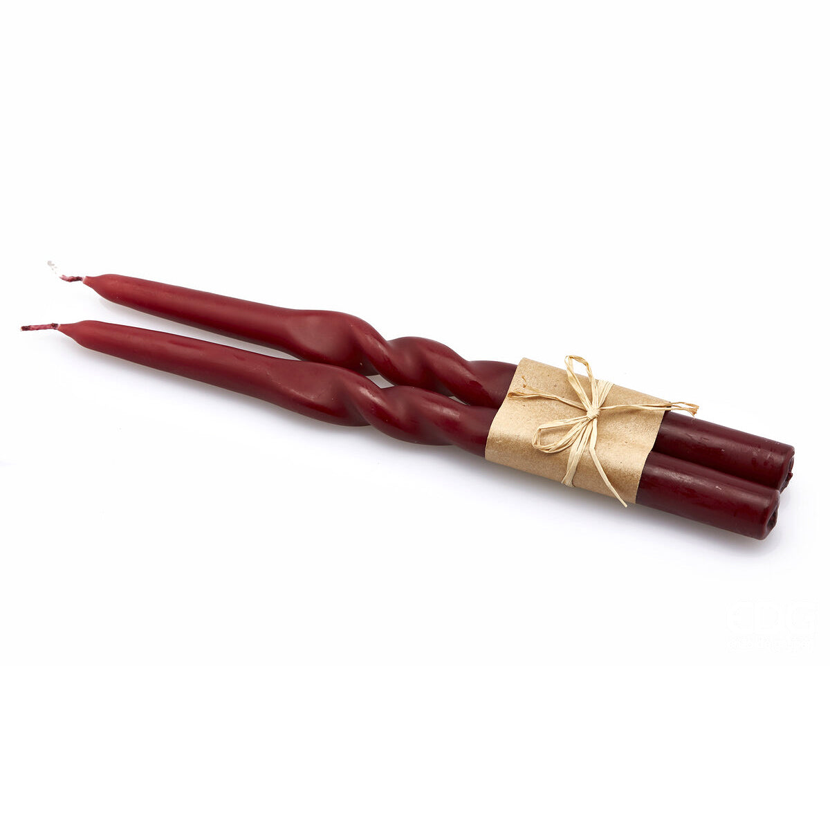 Candela Swirl CF.2PZ Rossa H30 X &Oslash;2,2 | Candele natalizie EDG - 613942,48