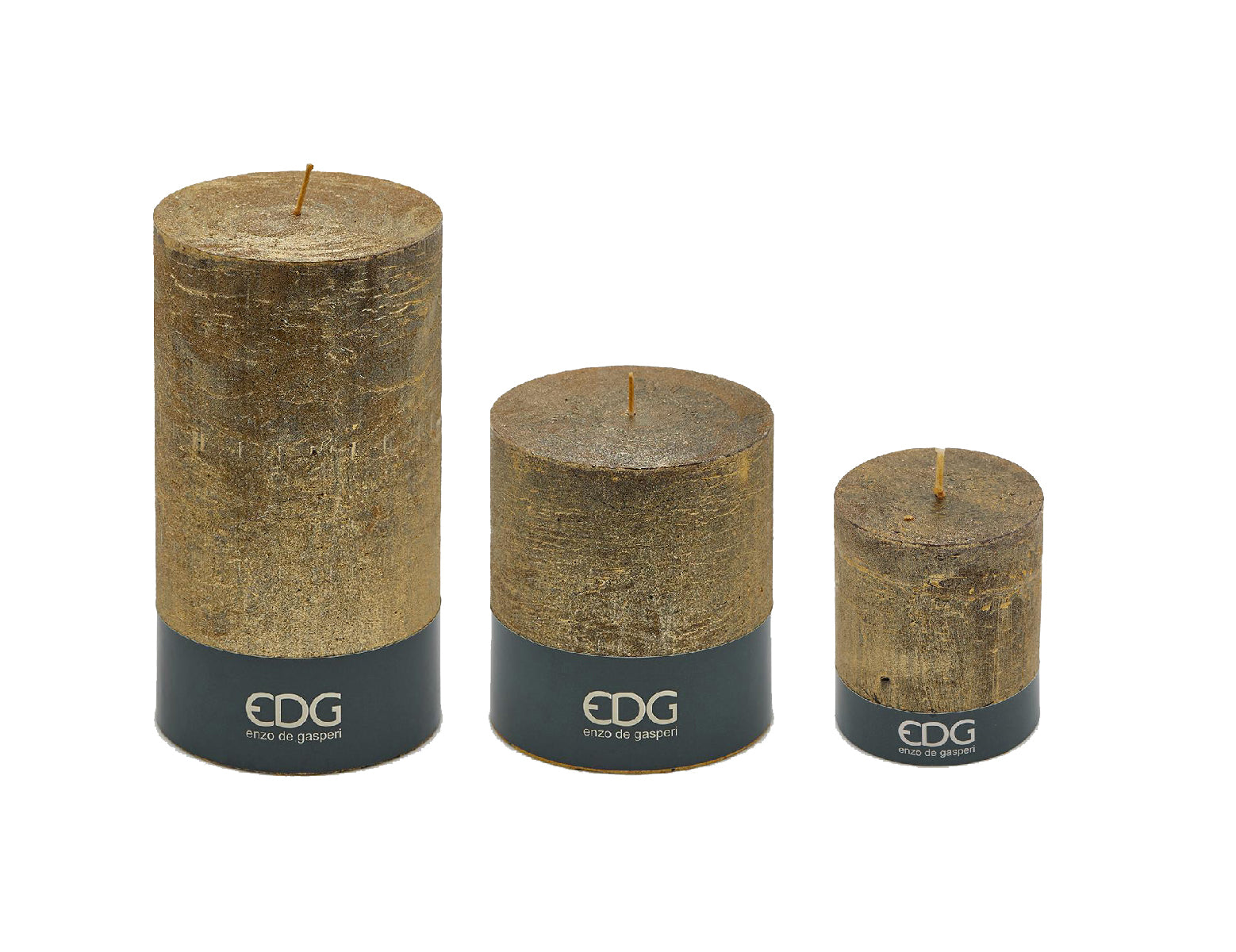 Candela Moccolo Rustic Dark Gold  - CONFIG0207
