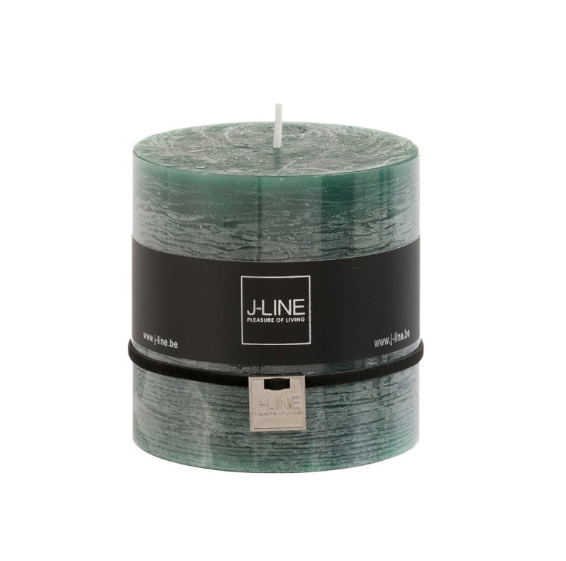 Candela Cilindro verde scuro 10x10x10 - 80545