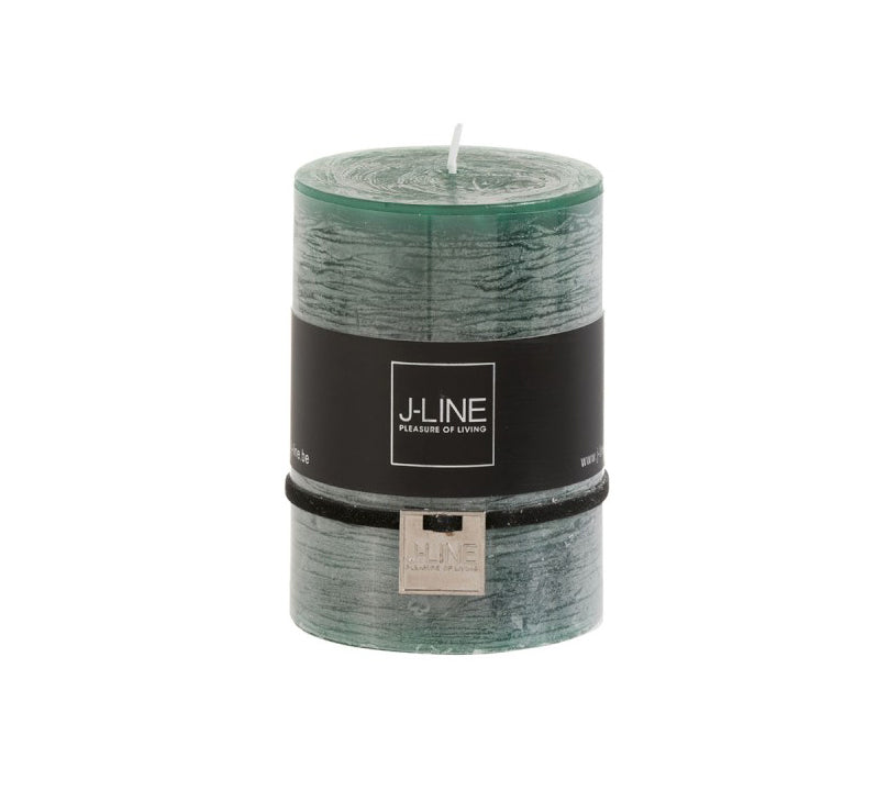 Candela Cilindro verde scuro 7 X 7 X 10 - 80543