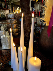 Candela conica a Led Real Indoor | Candele a Led effetto reale fiamma 3D - CONFIG0365